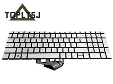New HP 17-by4013dx 17-by4063cl 17-by4055cl 17-by3067st Backlit Keyboard Silver picture