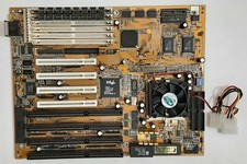 Gigabyte GA-586HX 1.53 Socket 7 ISA Retro Motherboard + Pentium 166MHz + 64MB RAM picture