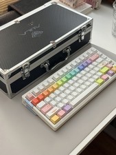 AULA AG75 Wired Aluminum Gaming Keyboard Rainbow White(Pro) magnetic switch picture