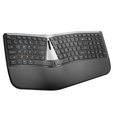 Nulea RT07B Wireless Bluetooth Ergonomic Split Keyboard Portable Black QWERTY picture