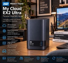 (Factory Sealed) WD My Cloud EX2 Ultra 4TB NAS Storage WDBVBZ0040JCH-NESN picture