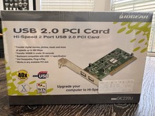 IOGEAR USB 2.0 Hi-Speed 2 Port PCI Card Mac Windows PC **FACTORY SEALED** picture