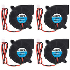 4 Pack Brushless Dual Ball Bearing Blower Fan 12V 5015 Turbine Turbo 50x15mm - H picture