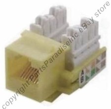 Lot10pcs/pack Cat5e RJ45 Keystone Network 10/100/1000 Jack 110Punch {IVORY/BEIGE picture