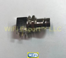 BNC Right Angle female jack BULKHEAD solder PCB mount RF connector ships from US picture