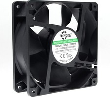 EC Motor Cooling Fan, 120mm Fan, 120mm 38mm AC 110V 115V 120V 220V 240V, Dual picture