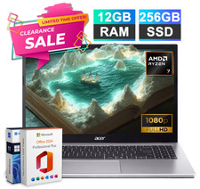 2026 Acer Aspire Go 15 Laptop 8-core AMD Ryzen 7 12GB RAM & 256GB SSD Office Pro picture