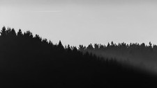 Landscape nature trees dark Custom Gaming Mat Desk picture