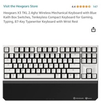 Hexgears X3 TKL 2.4ghz Wireless Mechanical Keyboard with Blue Kailh Box Switches picture