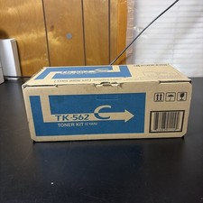 Kyocera TK-562C Cyan Toner Kit Cartridge Genuine Original OEM TK562C picture