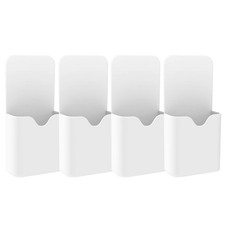 Magnetic Pen Holder 4 Pack Whiteboard Organizer White MoKo picture
