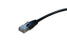 CAT6 Ethernet Patch Cable 0.2m (20cm) Black RJ45 to RJ45 CS17566 picture
