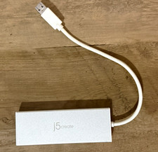 j5create JUD380 USB 3.0 Hub Adapter w/ HDMI, Ethernet RJ-45, 2x USB, Silver picture