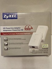  New ZyXEL PLA5206 HomePlug 1000 Mbps Powerline Gigabit Ethernet Adapter picture