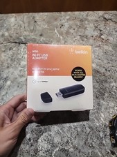NEW Belkin N300 High- Performance Wi-Fi USB Adapter, Factory Sealed... picture