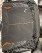 Dell Padded Solid Laptop Shoulder/Messenger Bag Black/Orange picture