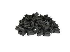 RackGold® Black 1224 Cage Nuts 25 Pack  USA Made picture