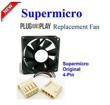 1x 4pin Quiet replacement fan for Supermicro FAN-0062L4 picture