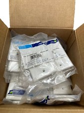 Leviton F-Connector Flush Mount Wallplate 40981-00W (LOT OF 27)🔥Fast Shipping🔥 picture
