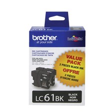 Brother LC61BK 2 Pack Black -Ink Cartridges picture