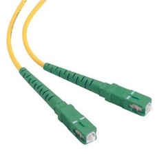 15 PACK LOT 10m SC(APC)-SC(APC) Simplex 9/125 OS2 Singlemode Yellow OFNR 33FT picture