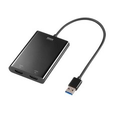 Japan NEW Sanwa Supply USB-HDMI Display Adapter 4K Dual Output USB-CVU3HD6 picture