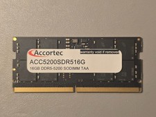 Accortec 16GB PC5-41600 DDR5 5200MHz SODIMM 288-Pin Laptop Memory RAM picture