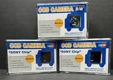 3 Clover Electronics CCM630(P) Ultra Mini (2) Color Camera  (1) BW Pinhole Lens picture