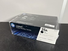 HP 35A CB435A Black LaserJet Toner Cartridge Dual Pack Genuine - New / Sealed picture