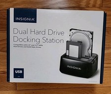 NEW INSIGNIA USB 3.0 Dual Hard Drive Dock Docking Station NS-PCHDEDS19 picture