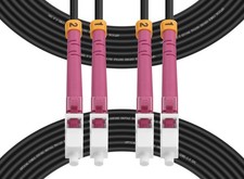 Fibergaga®Outdoor LC to LC OM4 Fiber Patch Cable Multimode TPU, 10M(33ft) | A... picture