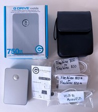G-Technology G-Drive Mobile 0G01993 750GB External Drive Firewire 800/USB 2.0 picture