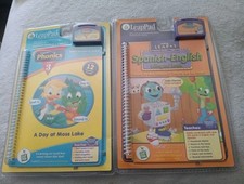 Lpt Of 2 Leap Frog LeapPad Bilingual Book & A Day At Moss Lake picture