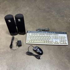 HP 5183 Keyboard JBL SP08A11 Speakers Logitech M-BJ58 Mouse Lot Tested Working picture