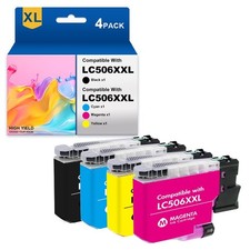 4PK Ink Cartridges fits for Brother LC506XL LC506XXL MFC-J4355DW MFC-J4555DW picture