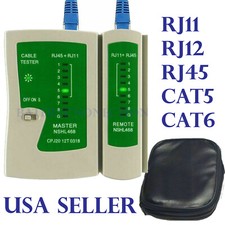 Cat5 CAT6 RJ11 RJ12 RJ45 Network Ethernet Lan Internet Cable Tester Test Tool US picture