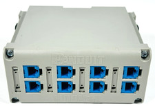 Panduit CDPP8RG IndustrialNet 8-Port DIN Rail Patch Panel + 8 Cat 6 Keystones picture