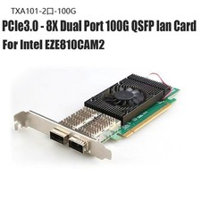 Intel EZE810CAM2 PCIe3.0-X8 Dual Port 100GbE Ethernet Network QSFP Card Adapter picture