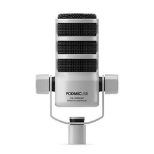 RODE PodMic USB Versatile Dynamic Broadcast Microphone, White picture
