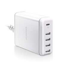ELECOM USB Wall Charger 60W Total USB PD Compatible Type-C x 1 / USB-A x 4 picture
