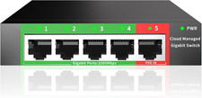 5-Port Gigabit Ethernet Switch | Smart Managed with Vlan/Qos | Plug picture