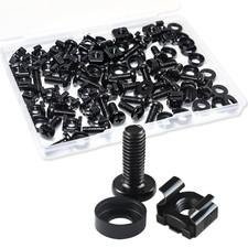 M6 Cage Nuts and Rack Screws Kit, 50-Pack, Rack Mount Cage Nuts picture