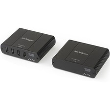 StarTech 4 Port USB 2.0 Extender Hub over Cat5e or Cat6 Ethernet Cable - picture