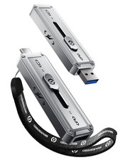 MOVE SPEED 1TB USB Drive, 2100MB/s TLC Reliable Transfer Portable 1TB, Silver picture
