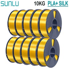 SUNLU 5KG/10KG SILK PLA+ 3D Printer Filament 1.75mm PLA+ SILK 1KG/Roll Glossy picture