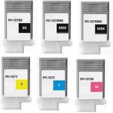 6PKS PFI-107 New Compatible ink cartridge for Canon iPF670 680 770 780 picture