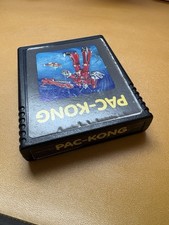 RARE & TESTED Atari 2600 PAC-KONG Video Game Cartridge - GERMAN - PAL (not NTSC) picture