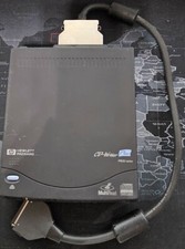 Vintage HP M820e CD-Writer Plus w/ Software Disk, Cable, setup paperwk & PC Card picture