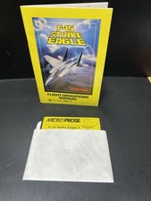 F-15 Strike Eagle Jet Fighter Simulation Commodore 64 Manual and 5.25 Disk Vtg picture
