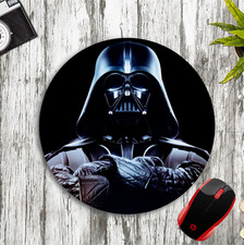 DARTH VADER STAR WARS D1 ROUND NEOPRENE MOUSE PAD MAT HOME SCHOOL OFFICE GIFT picture